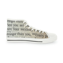 Load image into Gallery viewer, Men's High Top Sneakers "Everywhere your feet touch"
