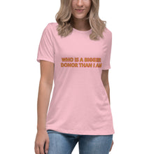 Cargue la imagen en el visor de la galería,Women&#39;s Relaxed T-Shirt - Donor

